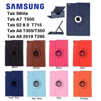 เคสซองหมุน 360 องศา case Samsung Tab A7 2020 T505 /Tab s2 8.0 t715/Tab S6lite P615/Tab A8.0 p355/Tab A 2019 T295/Tab A7 lite เคสกันกระแทก หมุนได้ ราคาถูก