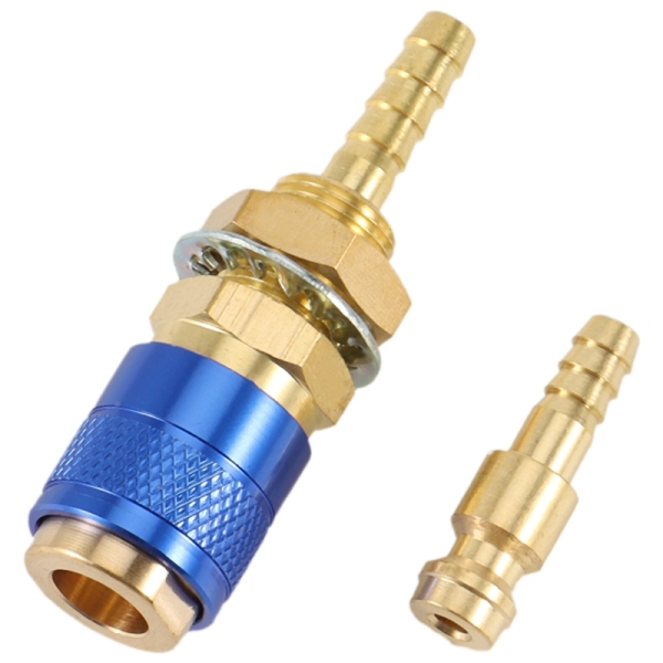Water Cooled Gas Adapter Quick Connector Fitting for TIG Welding Torch or MIG Welding Torch Plug