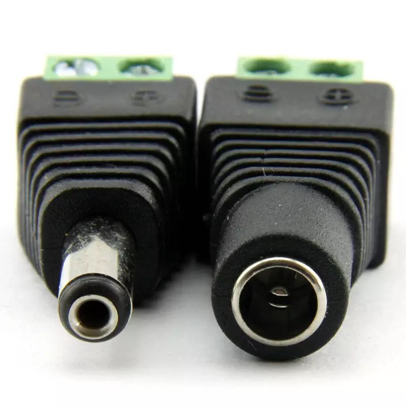 DC Power Plug Jack Adapter ขั้วต่อ bnc ตัวผู้และตัวเมียสำหรับกล้องวงจรปิด 5 คู่ Dc Jack