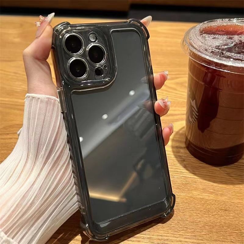 Ốp Điện Thoại TPU Mềm Trong Suốt Chống Sốc Bảo Vệ Camera Cho IPhone 14 13 12 11 Pro Max XS Max X XR 7 + 8 6 6S Plus Sự Bảo Vệ