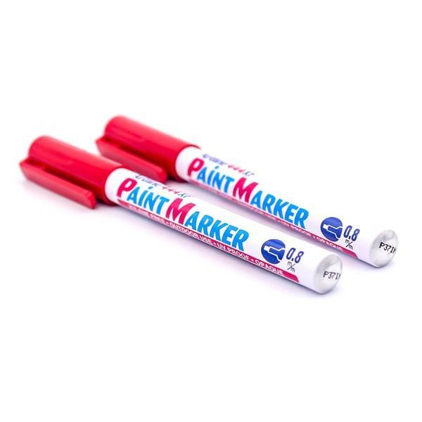 ปากกาเพ้นท์ อาร์ทไลน์ หัวเข็ม 0.8 มม. ชุด 2 ด้าม (สีแดง) เขียนได้ทุกพื้นผิว
