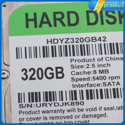 [Prasku1] ฮาร์ดดิสก์ภายในแล็ปท็อป 2.5 นิ้ว 320GB Sata 2 8M 5400RPM
