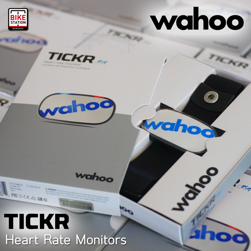 Wahoo Tickr 2 Heart Rate Monitors ANT+ Bluetooth สายคาดอกพร้อมเซนเซอร์วัดอัตราการเต้นชีพจรหัวใจ