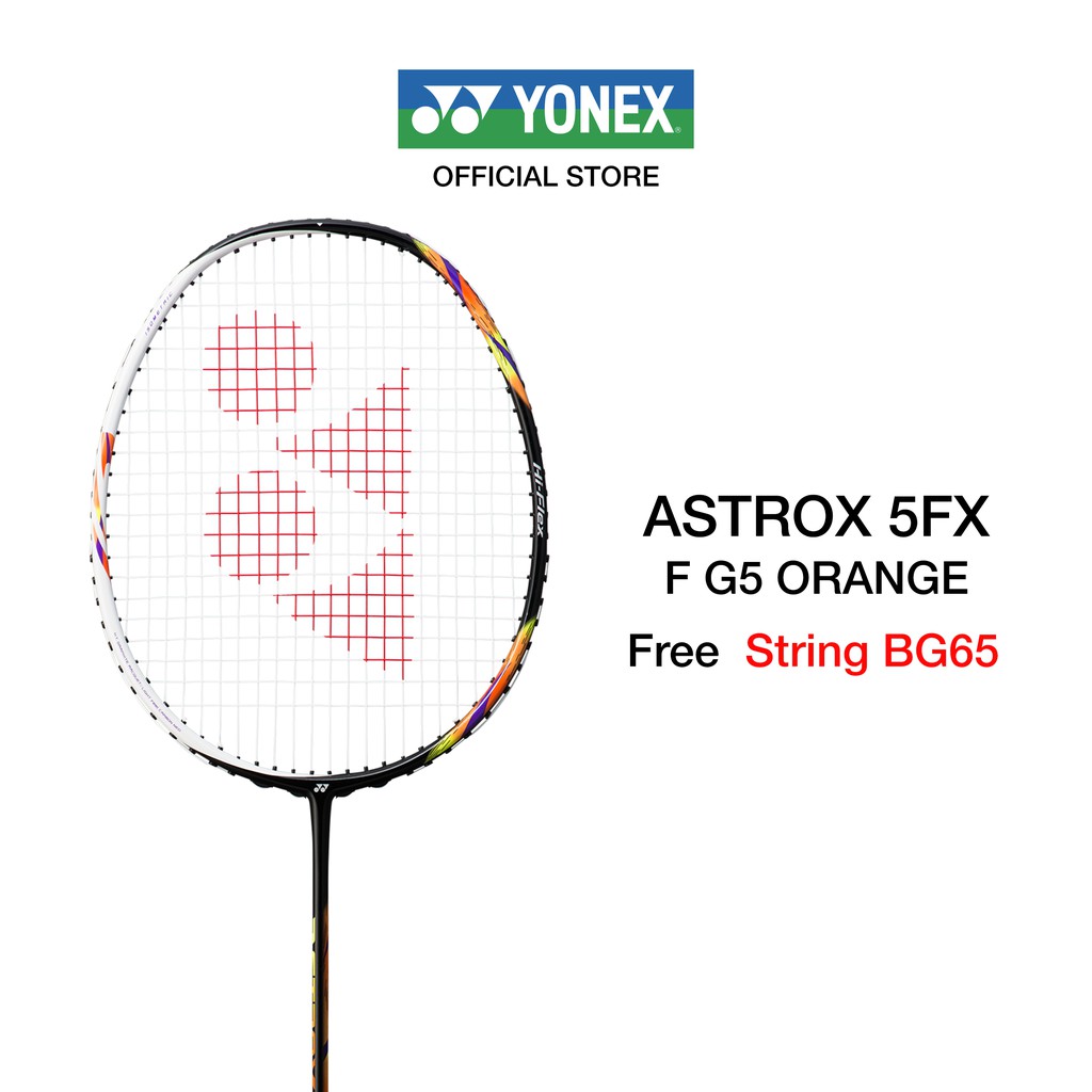 โปรโมชั่น YONEX รุ่น ASTROX 5FX ไม้แบดมินตัน น้ำหนัก 73g F ขนาดด้ามไม้ G5 ไม้หัวหนักแก้านอ่อน แถมเอ็น BG65 แซองกระเป๋า ลดกระหน่ำ เอ็น ไม้ แบ ด เอ็น ไม้ แบดมินตัน สาย เอ็น แบดมินตัน ขนาด เอ็น แบดมินตัน