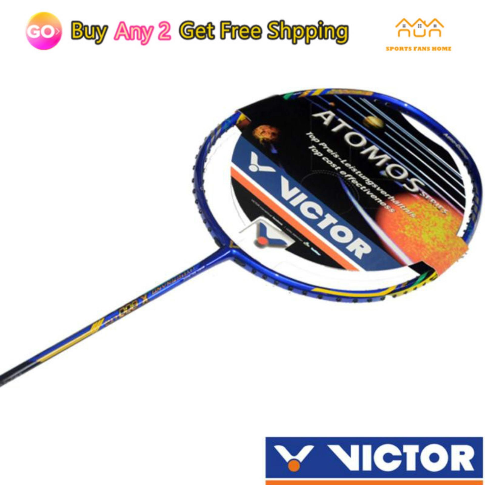 Victor Badminton racket Hypernano x800 strung with overgrip x800 badminton bat