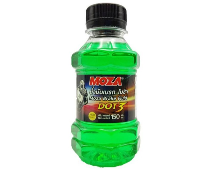 น้ำมันเบรคมอเตอร์ไซต์ (MOZA) สีเขียวน้ำทะเล