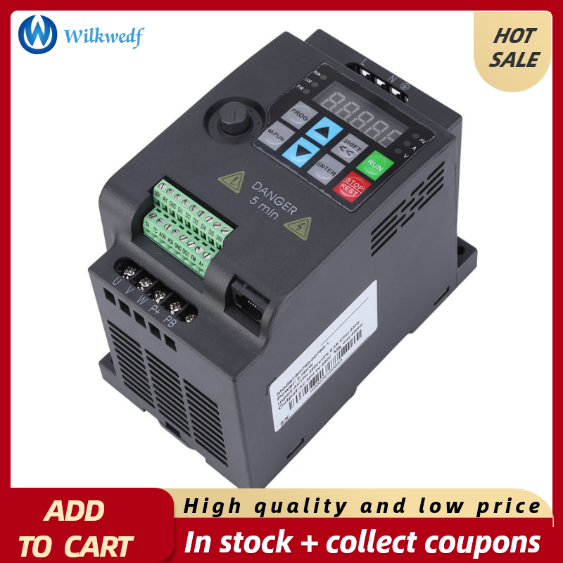 【High Quality】SKI780 MINI VFD ตัวแปรความถี่อินเวอร์เตอร์สำหรับมอเตอร์ 220 V/380 V 0.75/1.5/2.2KW 220VAC 0.75KW