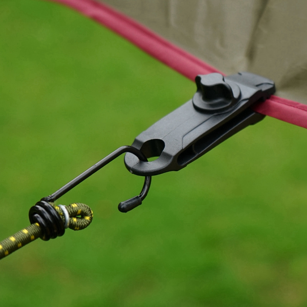 SBC6605888 1/5/10Pcs Plastic Tents Accessories Caravan Jaw Grip Outdoor Camps Kit Windproof Clip Hook Tarp Clips Camping Tent Holder Canvas Tighten tool