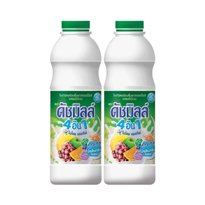 ดัชมิลล์ นมเปรี้ยว รสผลไม้รวม 830 มล. x 2 ขวด/Dutchmill yoghurt mixed fruit drink 830ml x 2 bottles