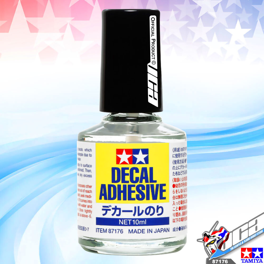 TAMIYA 87176 DECAL ADHESIVE 10ML FOR HOBBY WATER DECAL STICKER น้ำยาเพิ่มกาวยึดติดดีคอล VCA GUNDAM