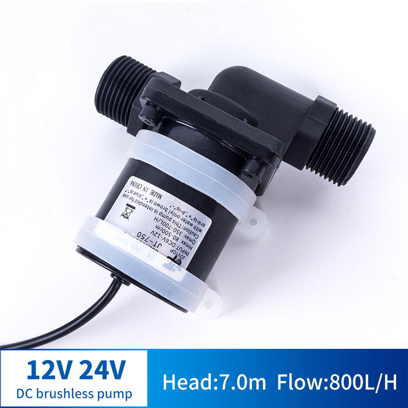 12V 24V DC Brushless Water Pump Silent 4 Points Threaded Solar Water