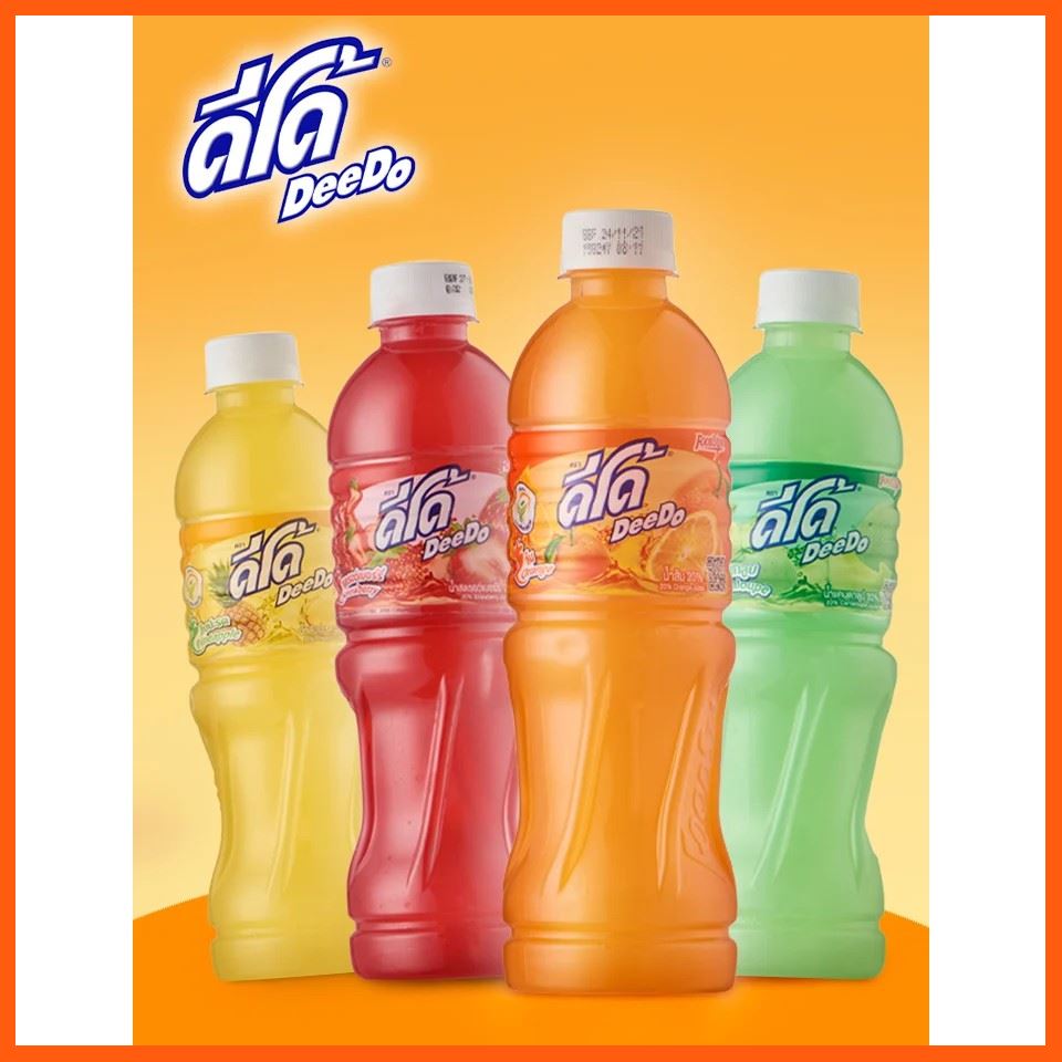 Best Quality DEEDO น้ำรสผลไม้ 450 มล. DEEDO Fruit-Flavoured Juice 450 ml Homeappliances เครื่องใช้ภายในบ้าน Generel use ของใช้ทั่วไป Eguipment ข้าวของเครื่องใช้ต่างๆ