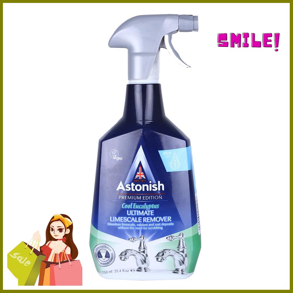 **คุ้มที่สุด!** น้ำยาทำความสะอาดในครัว ASTONISH 750 มล.LIMESCALE REMOVER SPRAY ASTONISH 750ML COOL EUCALYPTUS **ด่วน สินค้าเหลือไม่เยอะ!!**