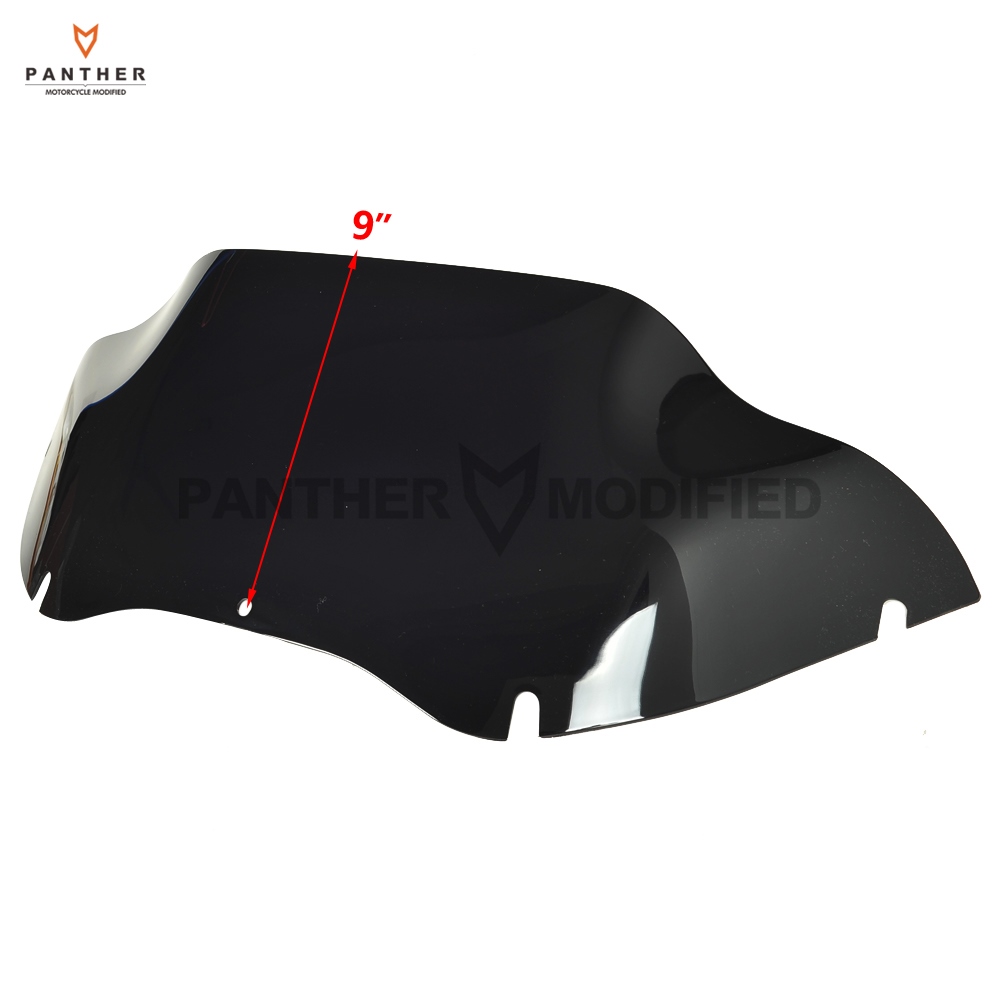 Smoke 9 quot; Motorcycle Tint Windshield Windscreen Case for Harley
