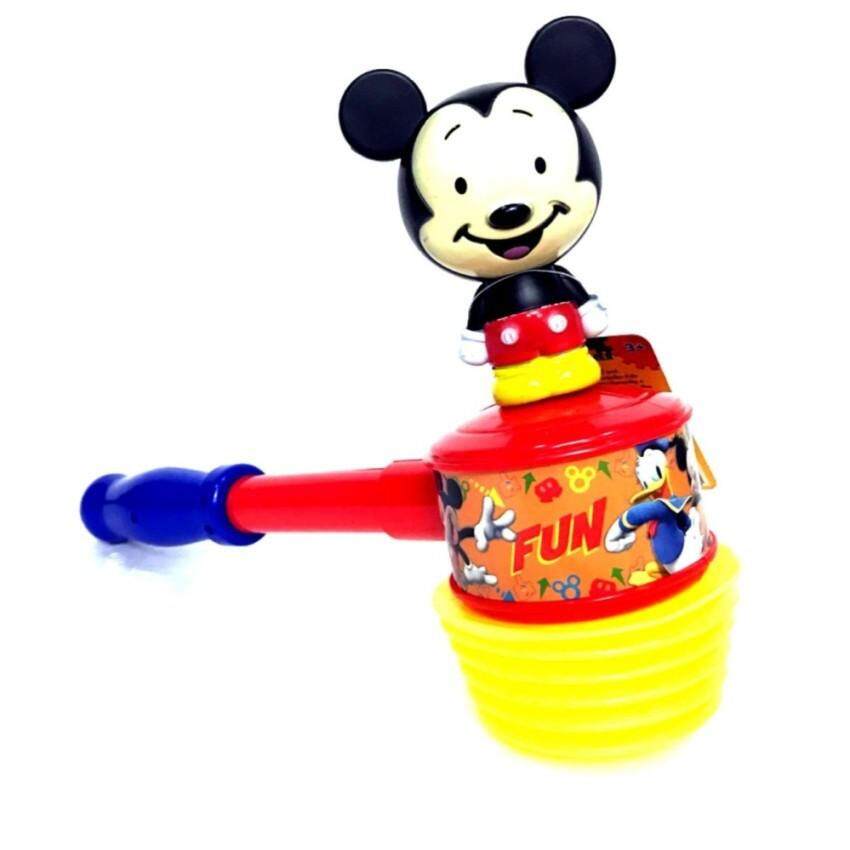 thetoy Mickey Mouse มิคกี้เมาส์ ของเล่น ฆ้อน ทุบแล้ว มีเสียง ลายลิขสิทธิ์แท้ ของเล่นกลางแจ้ง