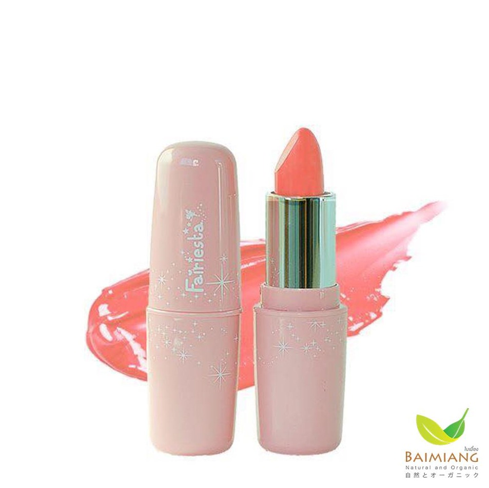 Baimiang Peach Pudding Baby Lip Color ลิปสติกเด็ก เบอร์ 03 สีส้มพีช ตรา Fairiesta ขนาด 3.9 กรัม ร้านใบเมี่ยง