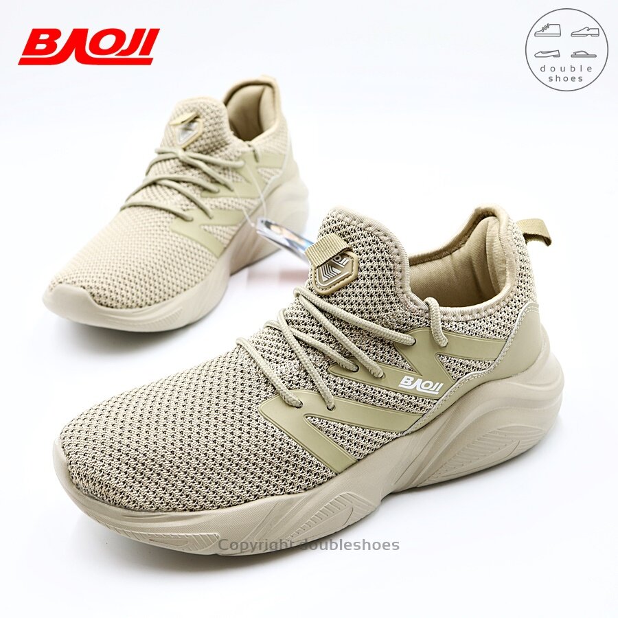 BAOJI ของแท้ 100% รองเท้าวิ่ง รองเท้าผ้าใบชาย รุ่น BJM425 (ดำ/เทา/กาแฟ) ไซส์ 41-45