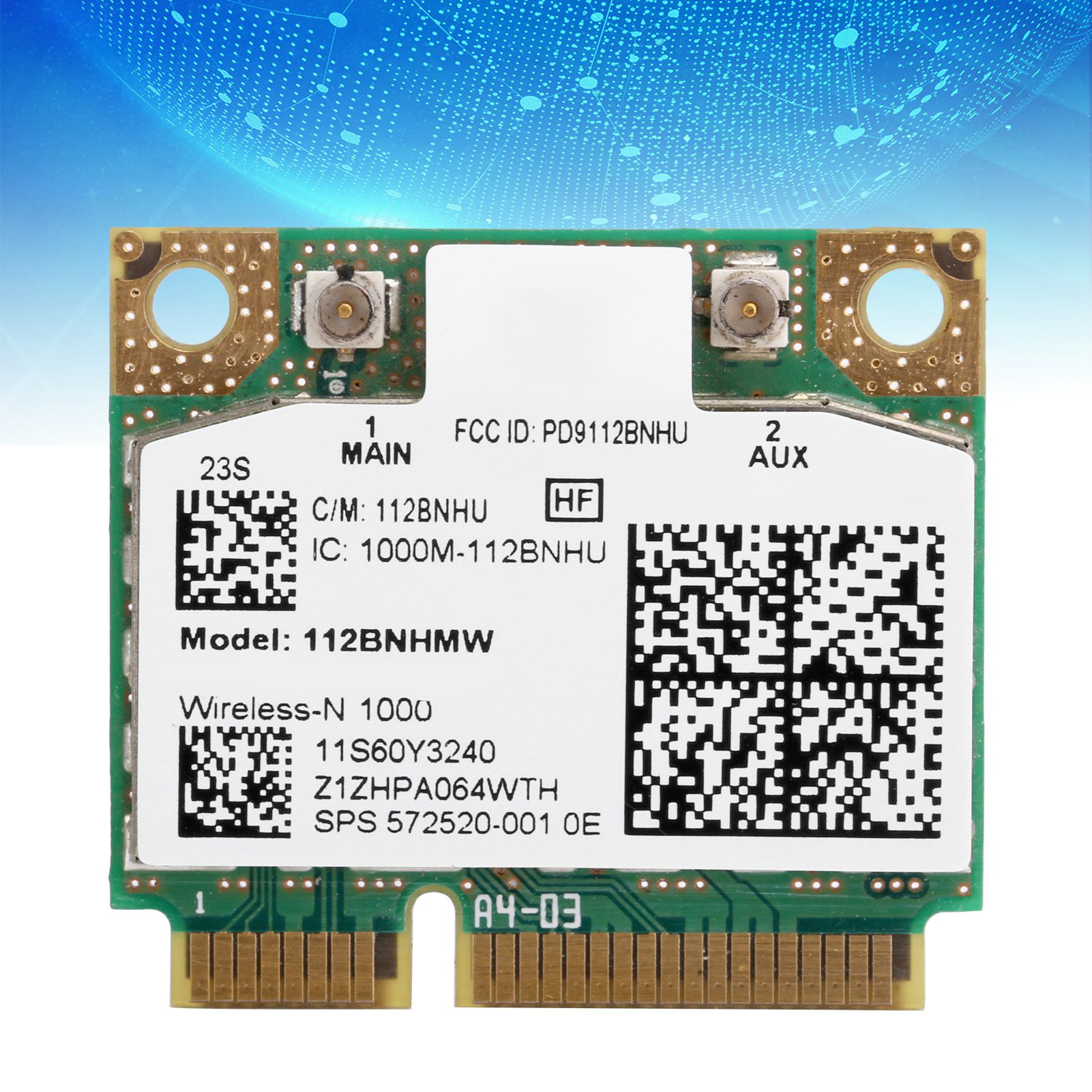 การ์ดไร้สาย N 1000 112BNHMW 300Mbps 802.11b / g / n การ์ดเครือข่ายอินเท ...