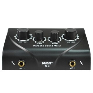 Nkr audio mixer microphone webcast entertainment streamer live sound card for phone computer 1