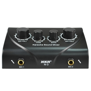 NKR Audio Mixer Microphone Webcast Entertainment Streamer Live Sound Card for Phone Computer thumbnail