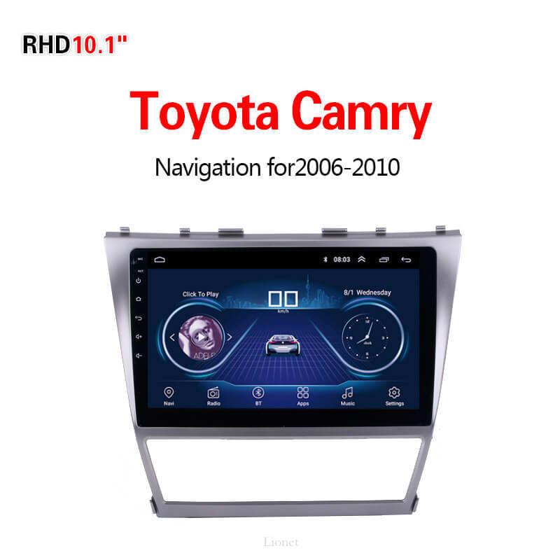 เครื่องนำทาง สำหรับรถยนต์ Toyota Camry 2006-2010 10.1 Inch Android 8.1 WIFI 1G/16G  แผนที่ในการนำทาง