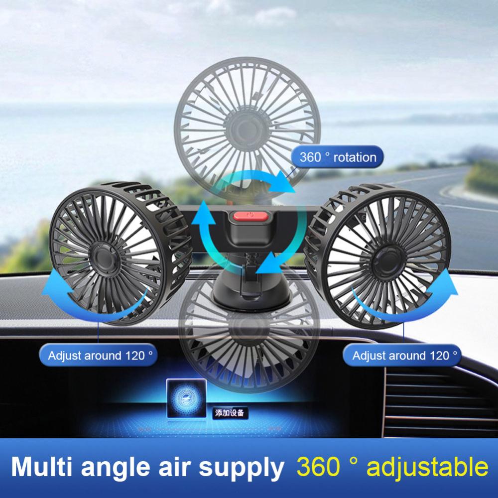 Big DiscountUSB 5V Auto Cooler Fan Adjustable Auto Ventilation Fan Car ...