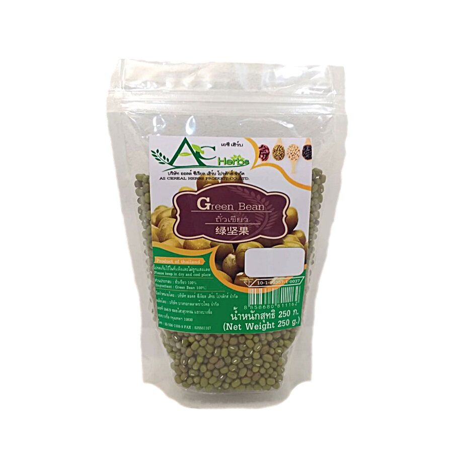 AC Herbs (เอซี เฮิร์บ) ถั่วเขียว  250  กรัม Green Bean 250 g.