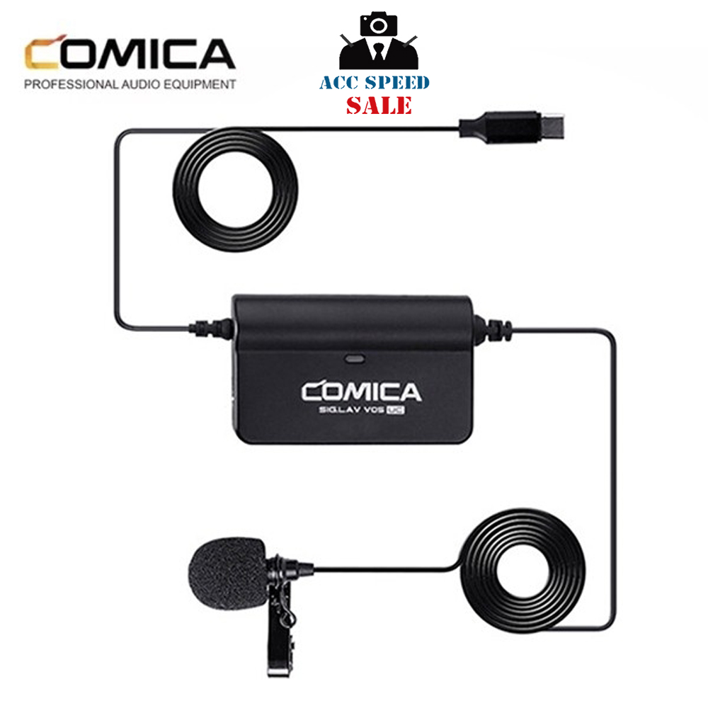 ไมโครโฟน COMICA CVM-SIG.LAV V05 Multi-functional SINGLE Lavalier Microphone USB Type-C For Smartphone & Camera