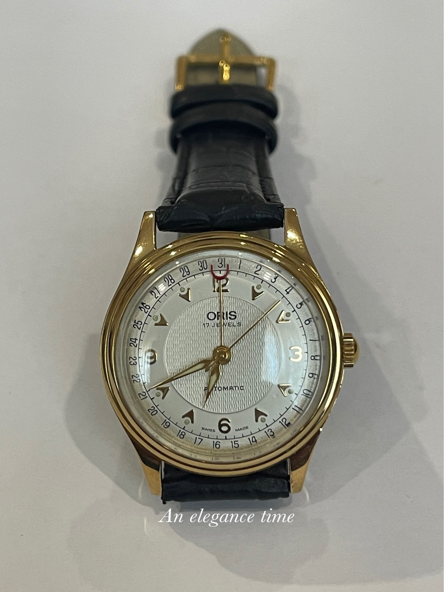 A Gold Tone Oris Manual Wind 17 Jewel Watch Model Good