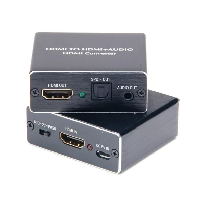 1080P HDMI to HDMI Optical SPDIF Suppport 5.1 + RCA L/R Audio Video Extractor Converter Splitter Adapter