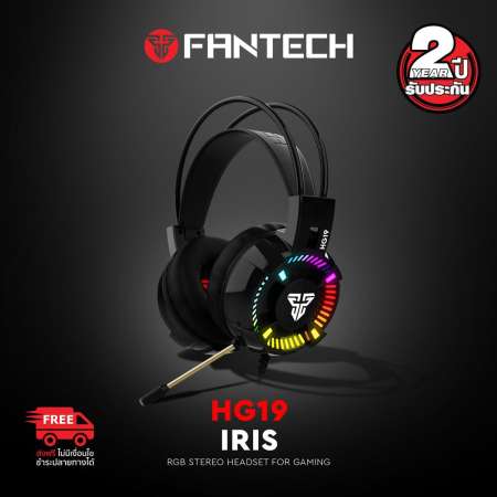 เล็งเห็นมาตรฐาน FANTECH รุ่น IRIS HG19 RGB Stereo Headset for Gaming
หูฟังเกมมิ่ง แบบครอบหัว มีไมโครโฟน ระบบสเตอริโอ กระหึ่ม รอบทิศทาง มีไฟรอบหูฟัง
ปรับเสียงได้ ด้วยคอนโทรลเลอร์ (สีดำ) ราคาลดสุดสุด