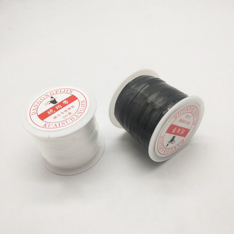 ThaiSTCเชือก ผูกสำหรับหนังสติ๊ก กลางแจ้ง ยาว20m,1ม้วน(สีขาว)(สีดำ)
