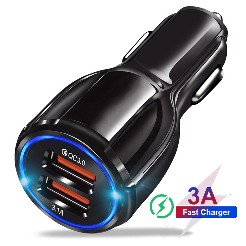 【เรือจากประเทศไทย】หัวชาร์จเร็วบนรถ 3.1A Fast Car Charging ชาร์จมือถือ