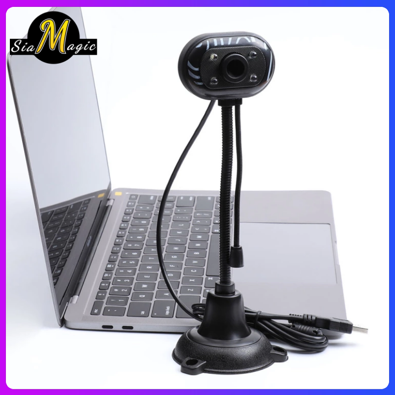 OFFICE WEBCAM การศึกษาที่บ้าน เว็บแคมพร้อมไมโครโฟน คอมพิวเตอร์ 480P HD USB 2.0 พลักแอนด์เพลย์ การประชุมทางวิดีโอ การโทร Win7 Win10 Mac Skype Zoom