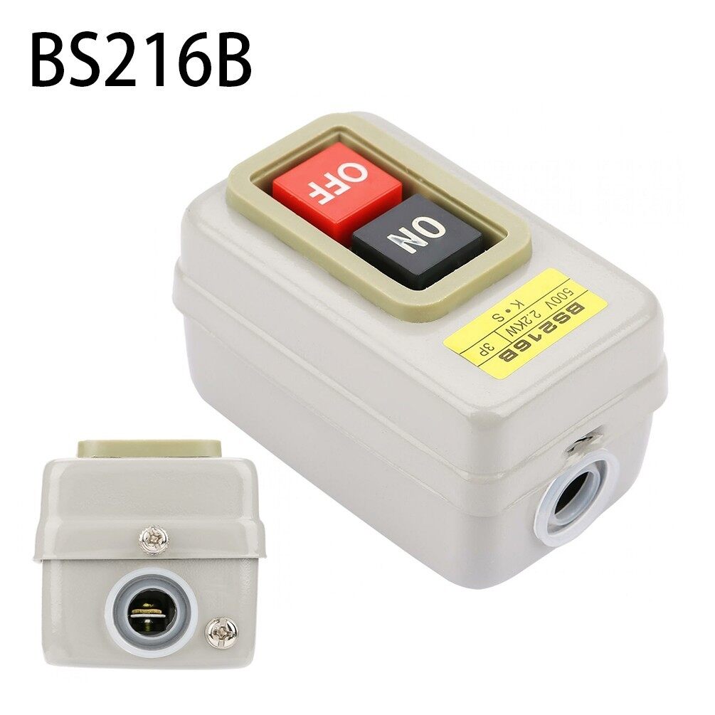 สวิตซ์ ควบคุม แบบกดจม กล่องเหล็ก BS216B 3P On/Off Power Push Button ...