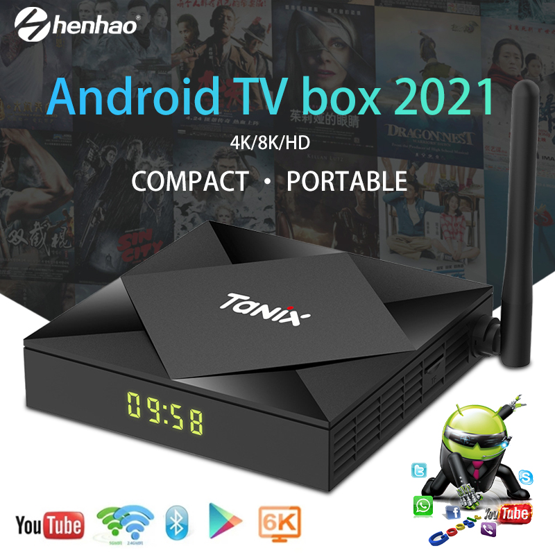 【พร้อมส่ง，Bangkok】กล่องแอนดรอย android TV box 2021จัดโปรลงของใหม่ !!! รุ่นใหม่ปี 2021 TX6s Ram4 Rom 64 CPU H616 Wif + Bluetooth Smart Android TV Box 4K/8K/HD