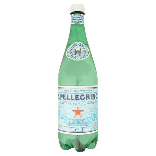 🔥สินค้าขายดี!! ซาน เพลลีกรีโน น้ำแร่ธรรมชาติชนิดมีฟอง 1 ลิตร San Pellegrino Sparkling Natural Mineral Water 1L