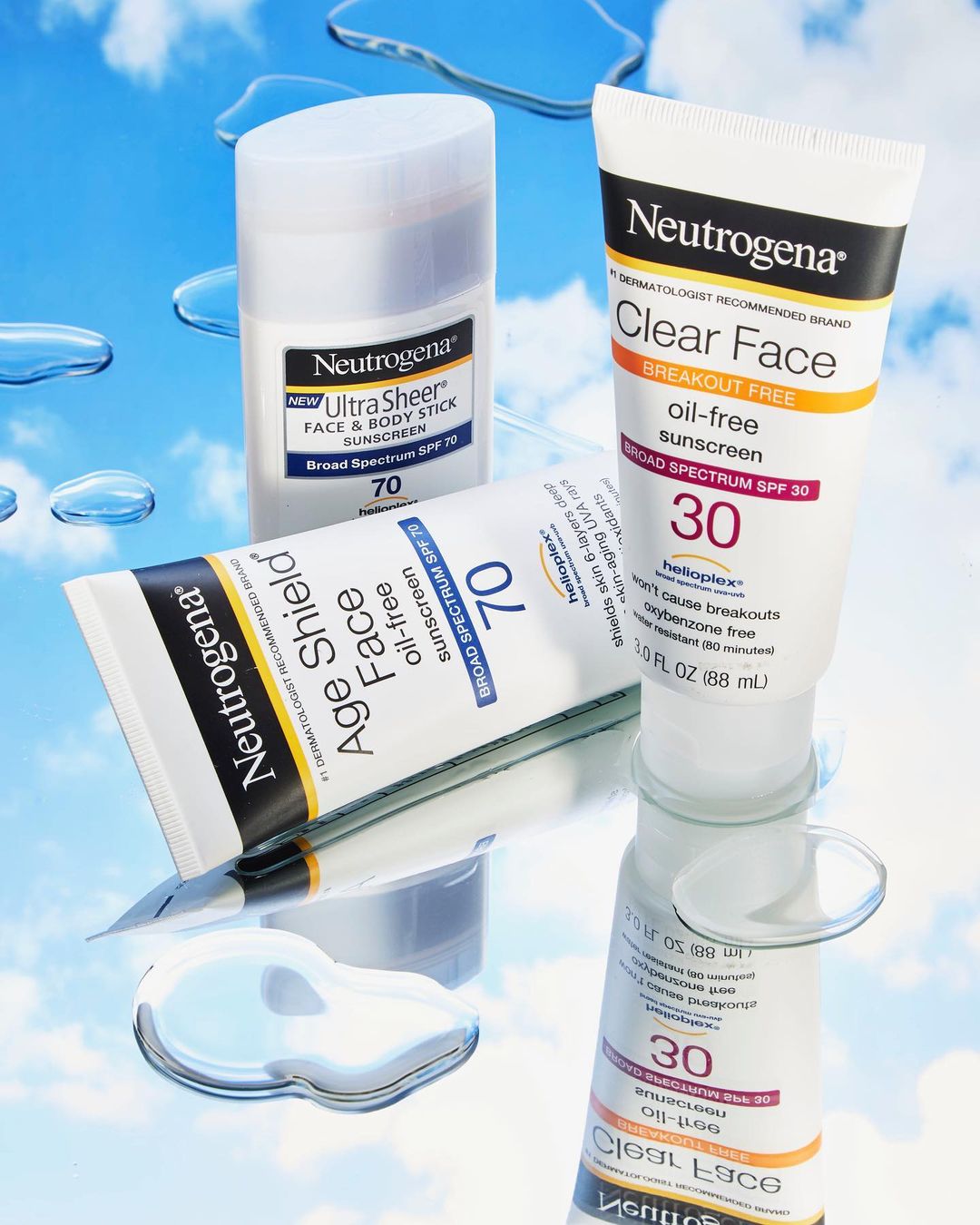 นูโทรจีนา ครีมกันแดด สูตรออยล์ฟรี Clear Face BreakOut Free OilFree