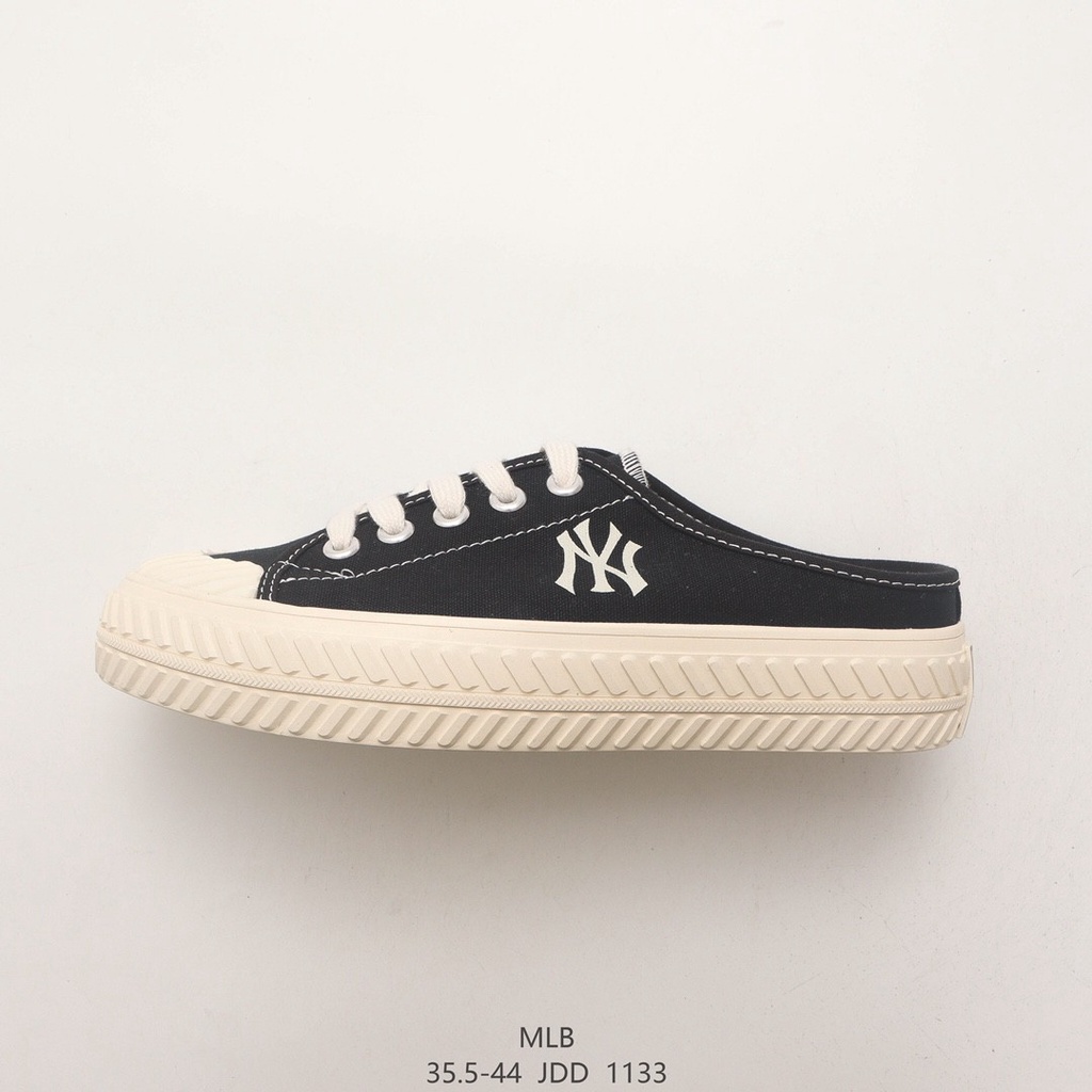 2021 Men's and women's shoes MLB Yankees retro canvas shoes basic regular LOGO embroidery sports casual light rubber shoes one pedal 06