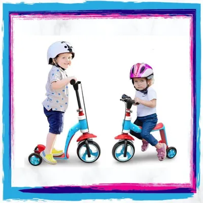 ฺBicycle Bike Scooter สกู๊ตเตอร์ขาไถ 2in1 ปรับระดับได้ จักรยานทรงตัวสำหรับเด็ก รถหัดเดิน สกู้ตเตอร์เด็ก สกู้ทเตอร์ สกูตเตอร์ Scooter คุณภาพดีเยี่ยม ช่วยการออกกำลังกาย ร่ายกายแข็งแรง