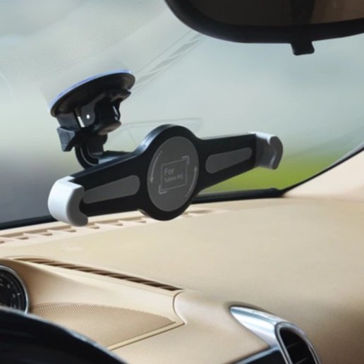 ที่วางไอแพด ที่ยึดในรถ แบบติดกระจกและคอนโซล Car Mount For iPad Tablet
