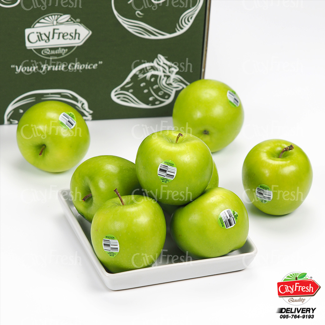 CityFresh แอปเปิลเขียว Organic (นิวซีแลนด์) Size 120 (1 ลัง 120 ลูก)
