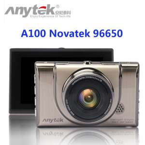 Anytek A100 + กล้องรถชน Full HD 1080 จุด 170 มุมกว้าง G - Sensor วิสัยทัศน์ตอนกลางคืน WDR การบันทึก LOOP กล้องสำหรับรถยนต์