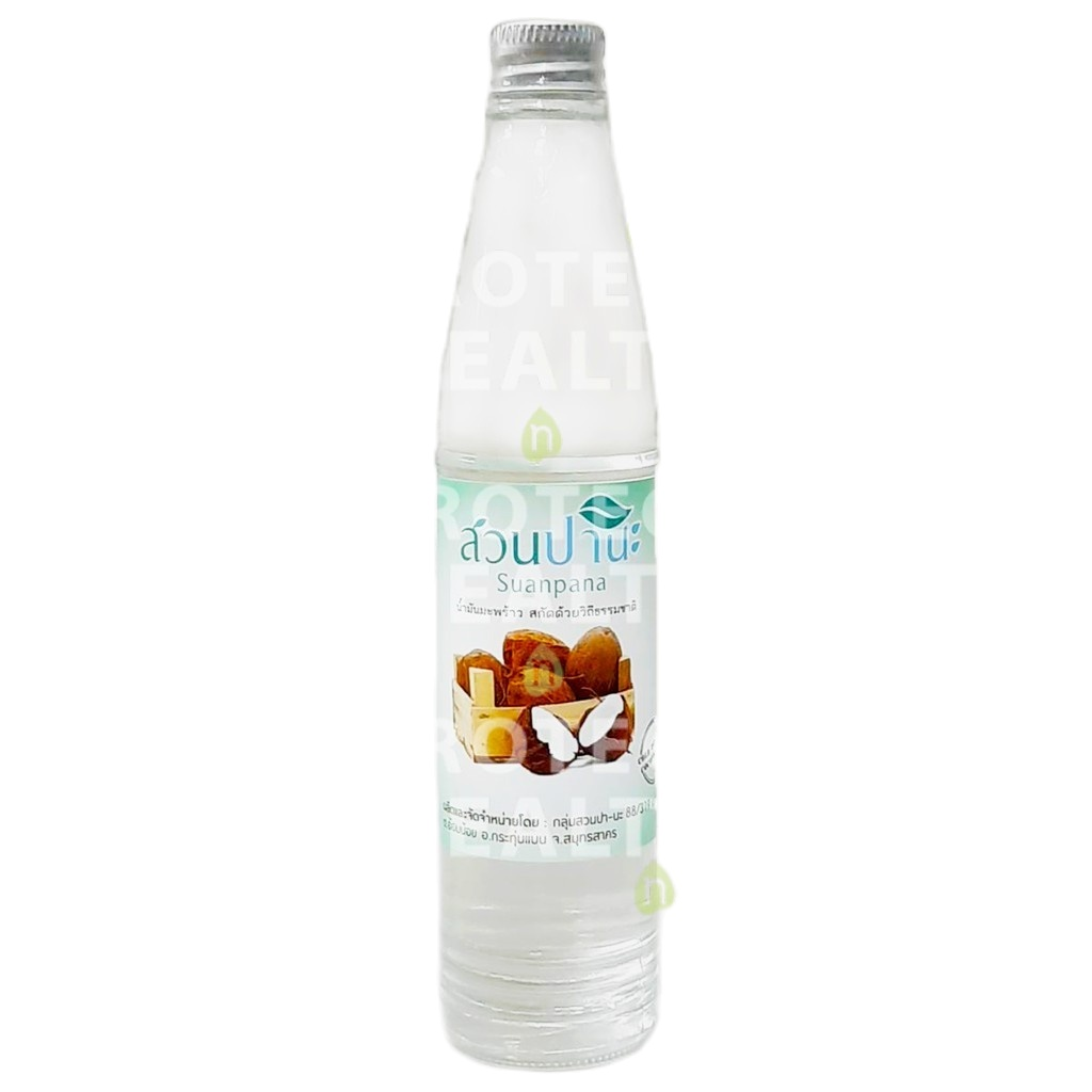 Extra Virgin Coconut Oil (Cold Pressed) น้ำมันมะพร้าวบริสุทธิ์สกัดเย็น 95 มล. (สวนปานะ) ออแกนิค อาหารสุขภาพ บำรุงผมเสีย บำรุงผิว