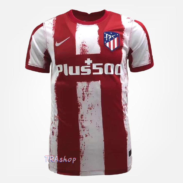 เสื้อสโมสรฟุตบอล ทีมAt Madrid 21-White+Redปี21/22 เสื้อบอล เสื้อกีฬา ใส่สบาย ผ้ายึด รับประกันคุณภาพ ผ้าเกรด AAA  คุณภาพผ้าดี