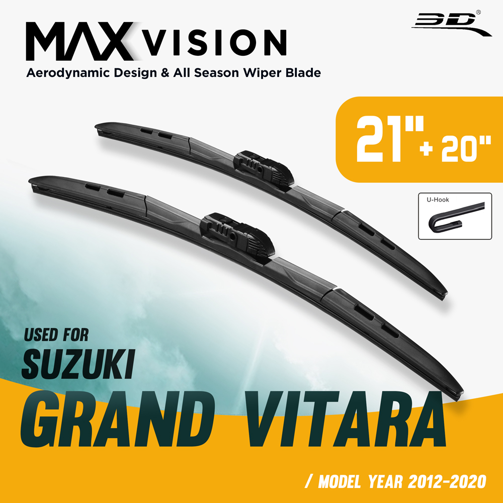 ใบปัดน้ำฝน ขนาด 21+20 นิ้ว สำหรับรถ GRAND VITARA Year [2012-2019]