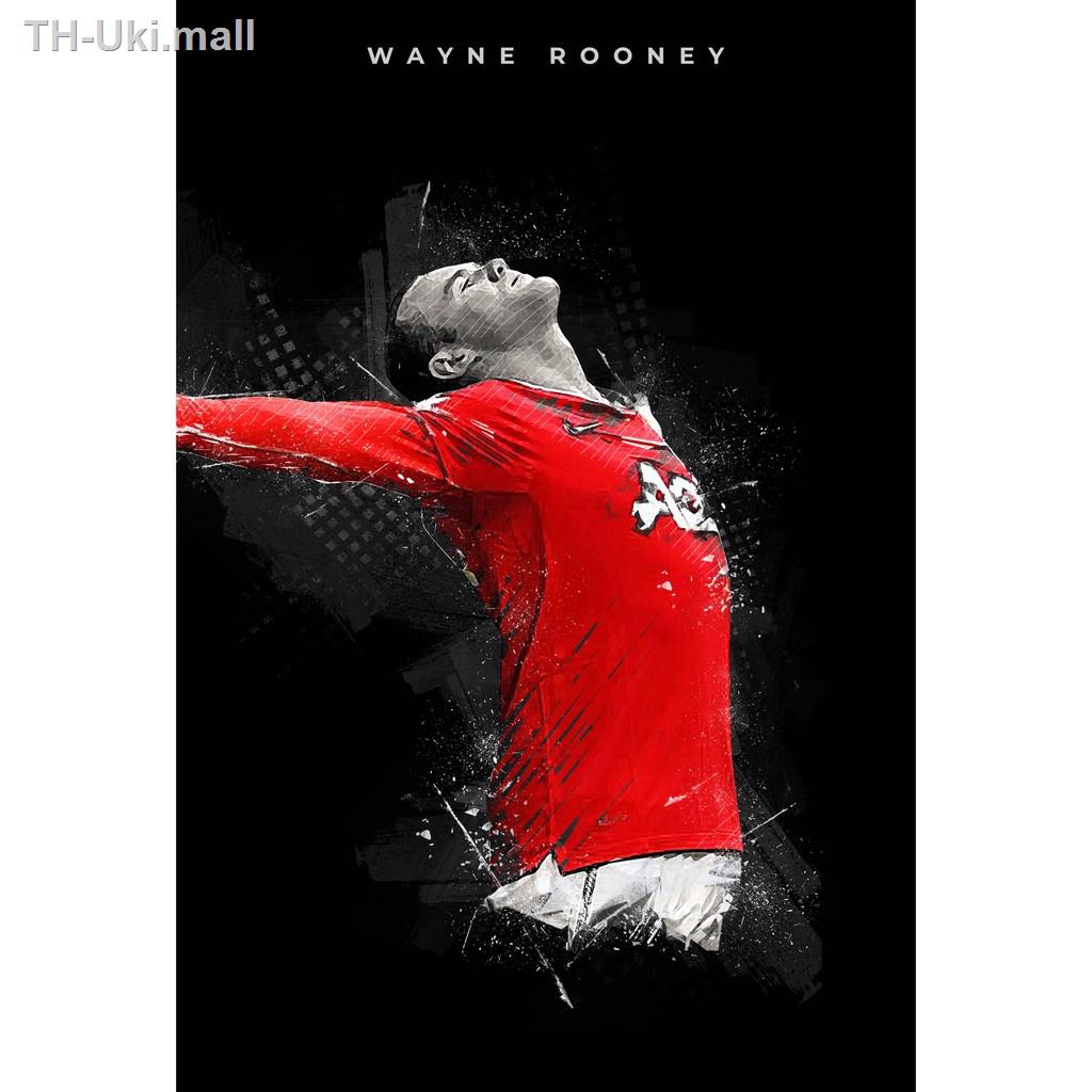 ❇  โปสเตอร์ เวย์น รูนีย์ Wayne Rooney Manchester United แมนเชสเตอร์ยูไนเต็ด Manu MUFC แมนยู Red Devils Poster ของขวัญ