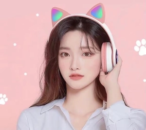 สินค้า 🛩️พร้อมส่ง🛩️หูฟังบลูทูธ M6 CAT EAR Stereo Headset หูฟังไร้สายบลูทูธพร้อมไมโครโฟน