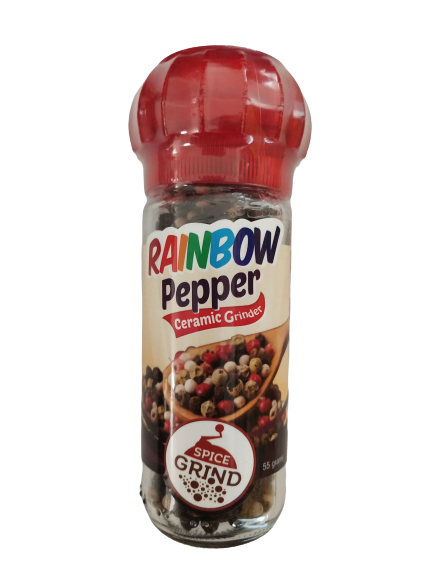 Pepper grinder, rainbow -  55 grams