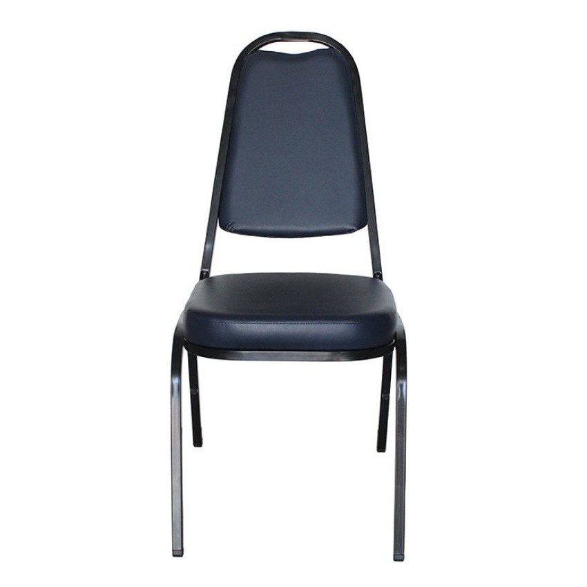 OK&MShop เก้าอี้จัดเลี้ยง เก้าอี้สัมนา รุ่น Banquet Chair01โครงขาสีดำ-เบาะกรมท่า ขนาด44cm.x51cm.91cm.